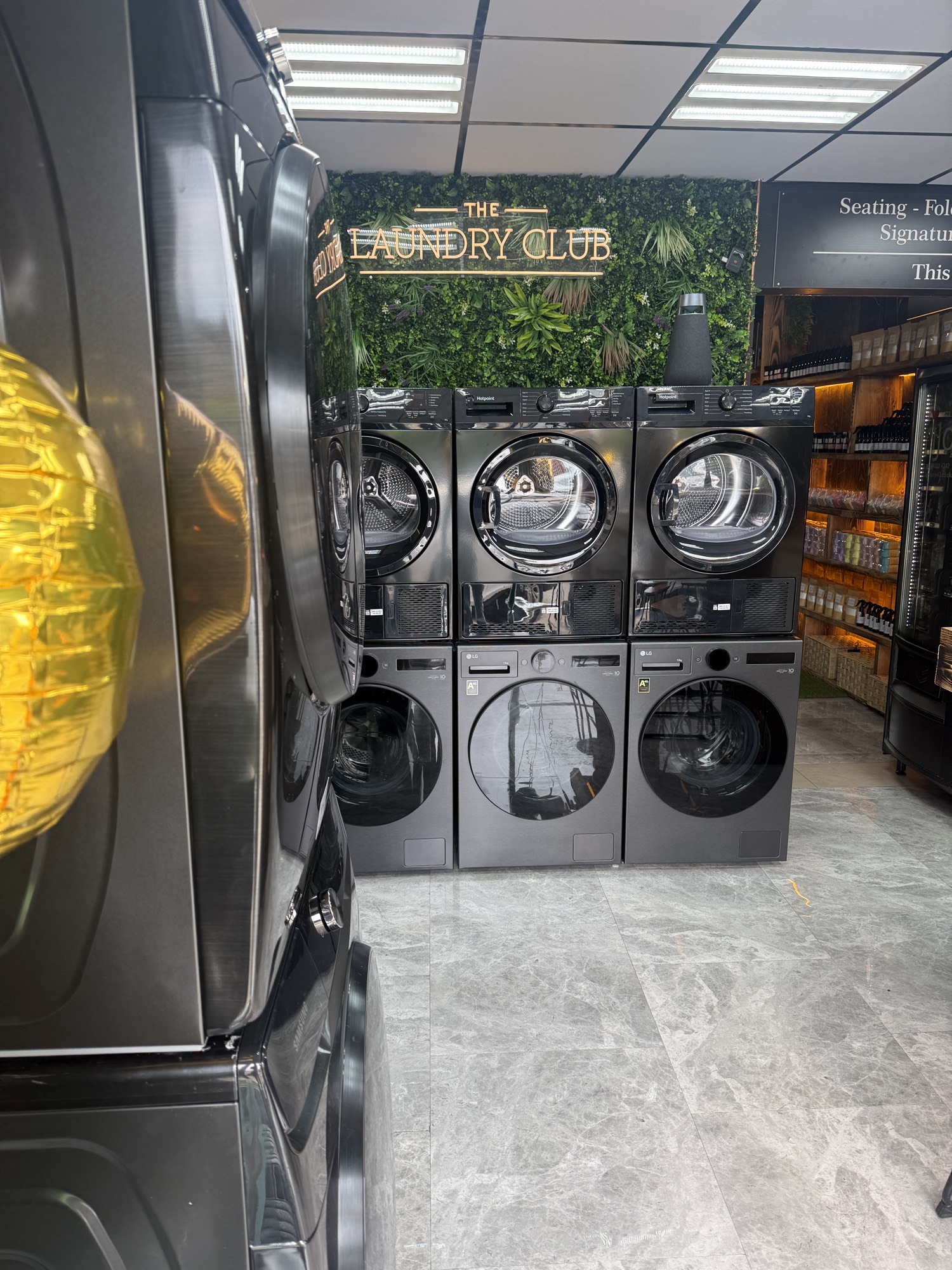 Stacked washers and dryers